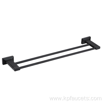 Hotel Wall Mounted Matte Black Accessories Set